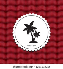 Vector icon palm tree
