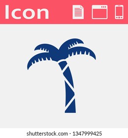 Vector icon of palm tree