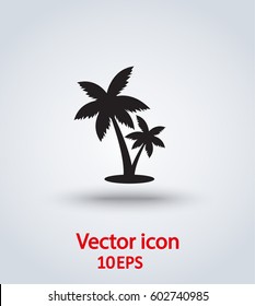 Vector icon palm tree