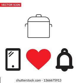 Vector icon pan 10 EPS
