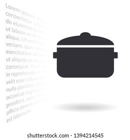 Vector icon pan 10 EPS . Lorem Ipsum Illustration design