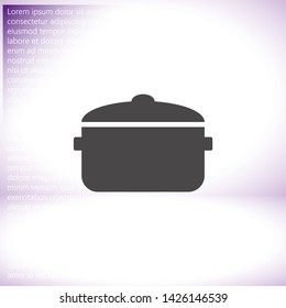 Vector icon pan 10 EPS . Lorem Ipsum Illustration design