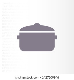 Vector icon pan 10 EPS . Lorem Ipsum Illustration design