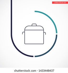 Vector icon pan 10 EPS . Lorem Ipsum Illustration design