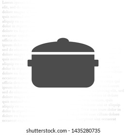 Vector icon pan 10 EPS . Lorem Ipsum Illustration design
