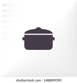 Vector icon pan 10 EPS . Lorem Ipsum Illustration design
