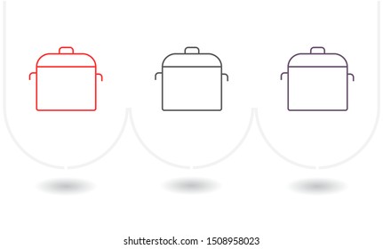 Vector icon pan 10 EPS . Lorem Ipsum Illustration design