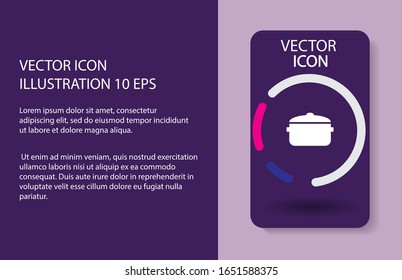 Vector icon pan 10 EPS . Lorem Ipsum Illustration design