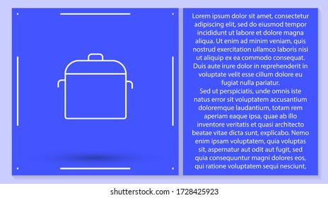 Panel de icono del vector 10 EPS. Lorem Ipsum Diseño de ilustración