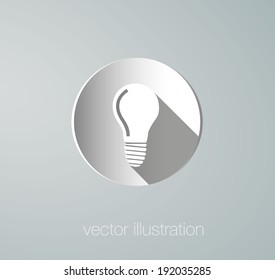 vector icon paper lamps