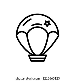 Vector icon for Parachute