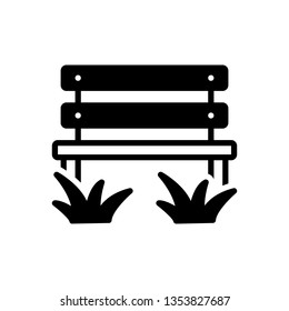 Vector icon for parkbench