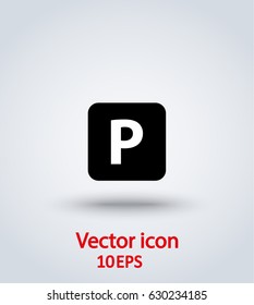 Vector icon parking