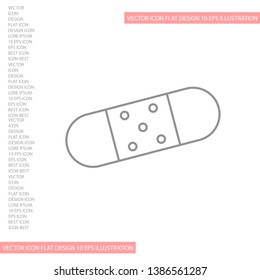 Vector icon patch 10 EPS . Lorem Ipsum Illustration design