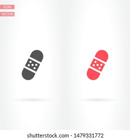 Vector icon patch 10 EPS . Lorem Ipsum Illustration design