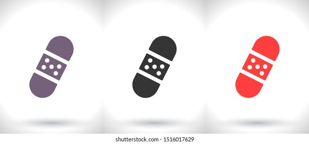 Vector icon patch 10 EPS . Lorem Ipsum Illustration design