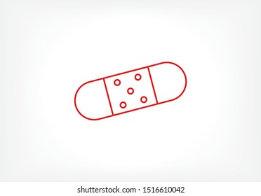 Vector icon patch 10 EPS . Lorem Ipsum Illustration design