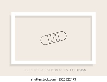 Vector icon patch 10 EPS . Lorem Ipsum Illustration design