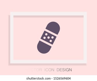 Vector icon patch 10 EPS . Lorem Ipsum Illustration design