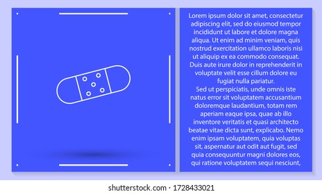 Vector icon patch 10 EPS . Lorem Ipsum Illustration design