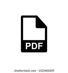 Vector icon for PDF file symbol