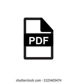 Vector icon for PDF file symbol