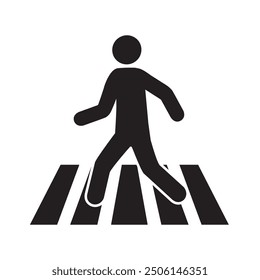 Icono de Vector para el paso de peatones