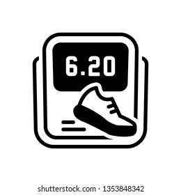 Vector icon for pedometer