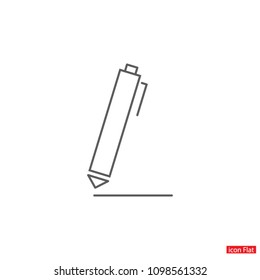 Vector icon a pen 10 EPS