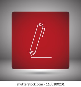 Vector icon a pen 10 EPS