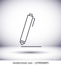 Vector icon a pen 10 EPS