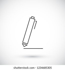 Vector icon a pen 10 EPS
