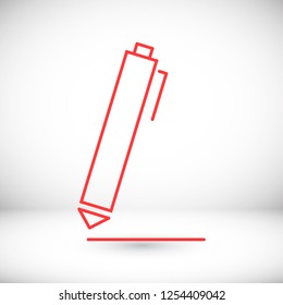 Vector icon a pen 10 EPS
