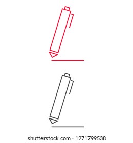 Vector icon a pen 10 EPS
