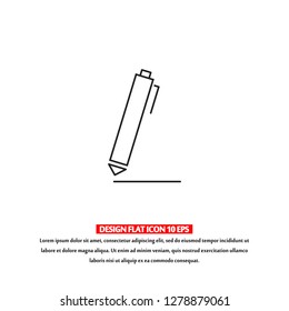 Vector icon a pen 10 EPS