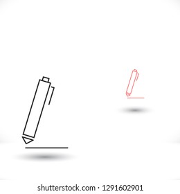 Vector icon a pen 10 EPS