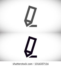 Vector icon a pen 10 EPS