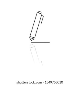 Vector icon a pen 10 EPS