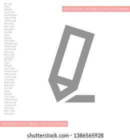 Vector icon a pen 10 EPS . Lorem Ipsum Illustration design