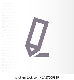 Vector icon a pen 10 EPS . Lorem Ipsum Illustration design