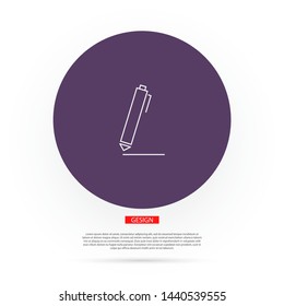 Vector icon a pen 10 EPS . Lorem Ipsum Illustration design