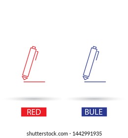 Vector icon a pen 10 EPS . Lorem Ipsum Illustration design