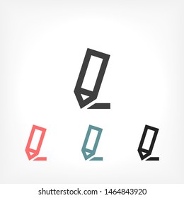 Vector icon a pen 10 EPS . Lorem Ipsum Illustration design