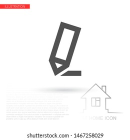 Vector icon a pen 10 EPS . Lorem Ipsum Illustration design