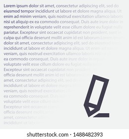 Vector icon a pen 10 EPS . Lorem Ipsum Illustration design