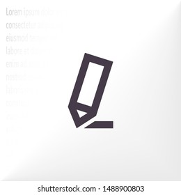 Vector icon a pen 10 EPS . Lorem Ipsum Illustration design