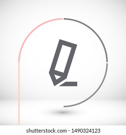 Vector icon a pen 10 EPS . Lorem Ipsum Illustration design