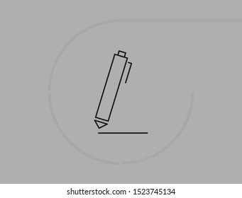 Vector icon a pen 10 EPS . Lorem Ipsum Illustration design
