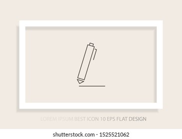 Vector icon a pen 10 EPS . Lorem Ipsum Illustration design