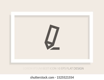Vector icon a pen 10 EPS . Lorem Ipsum Illustration design